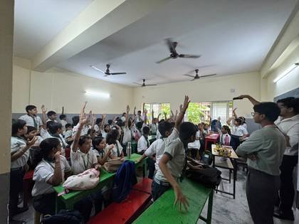 Students during the Bharat AI Challenge